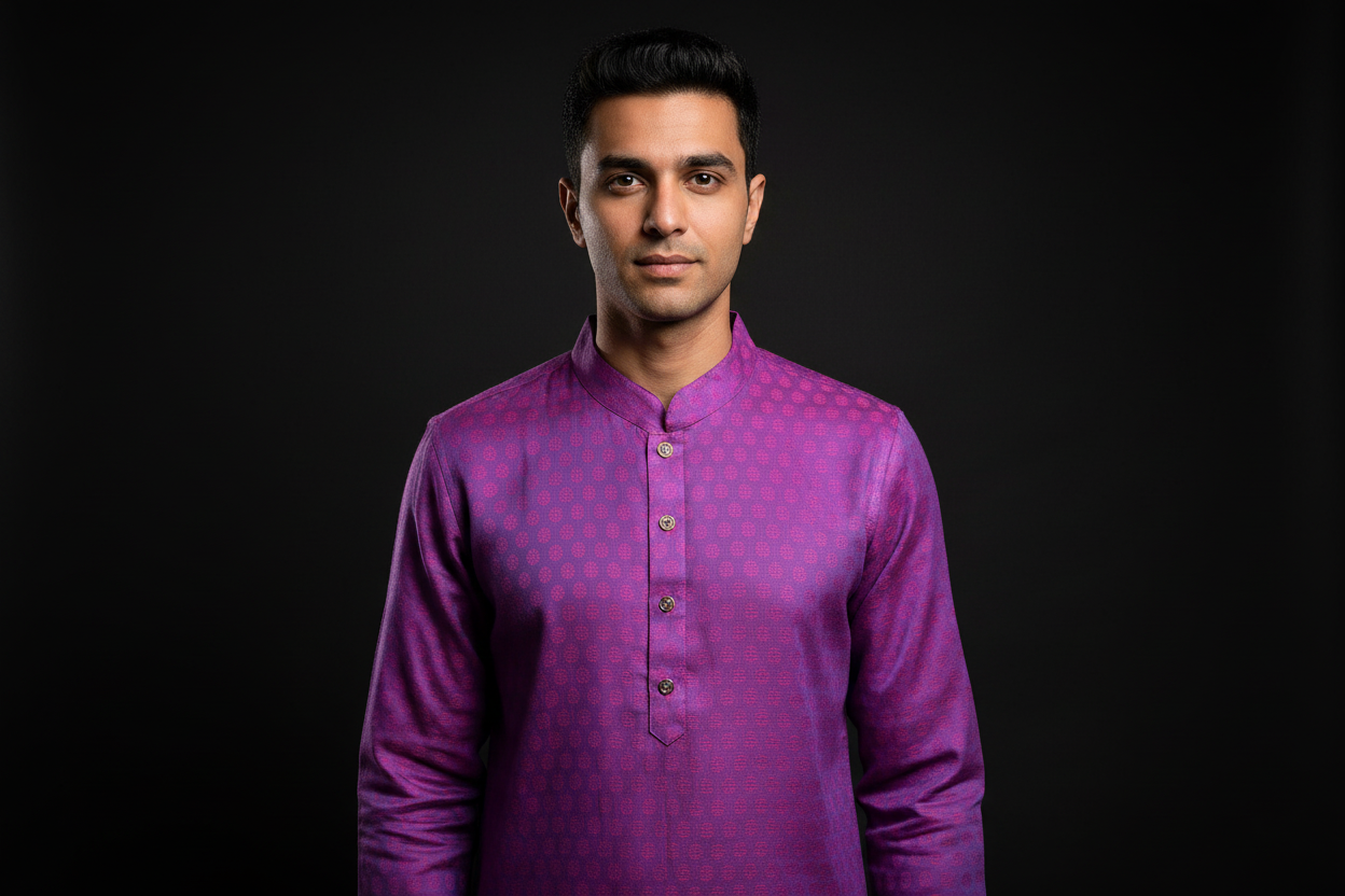 Purple Group Panjabi  | Free Shipping on 2+ Items