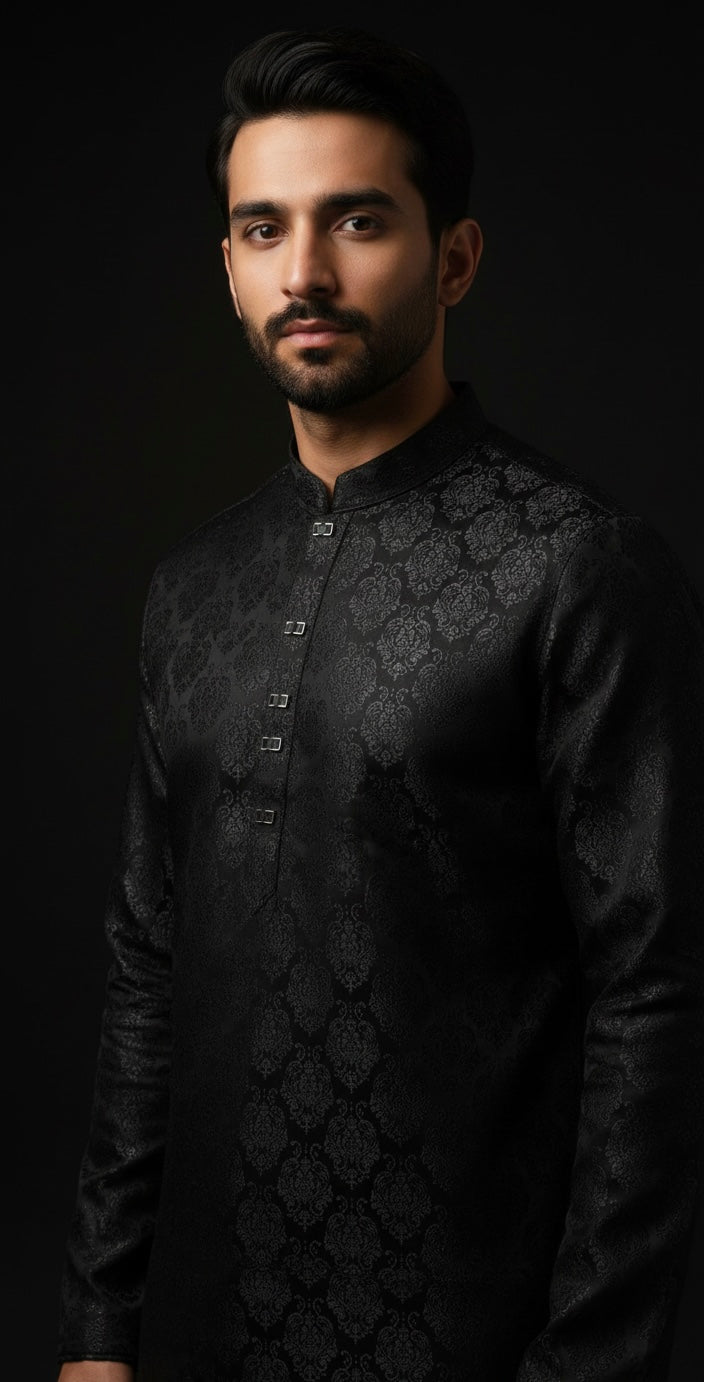 Dua Drip Exclusive Black Panjabi