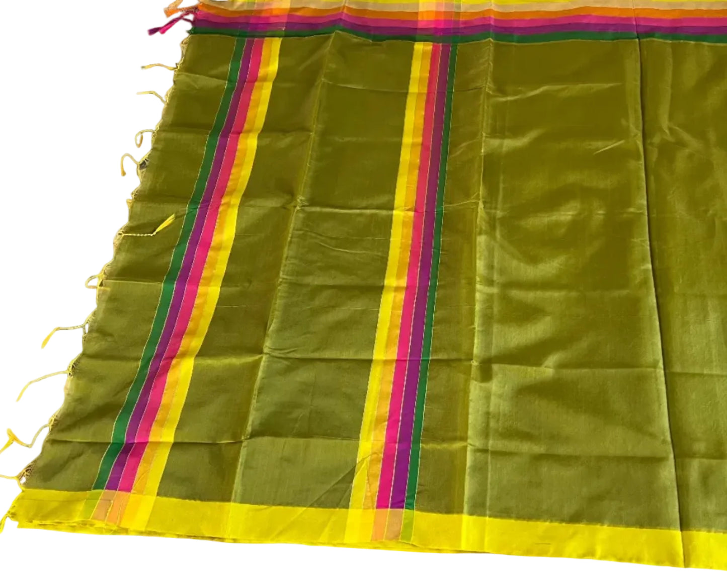 Olive Green Group Saree  | Free Shipping on 2+ Items