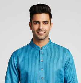 Blue Group Panjabi  | Free Shipping on 2+ Items
