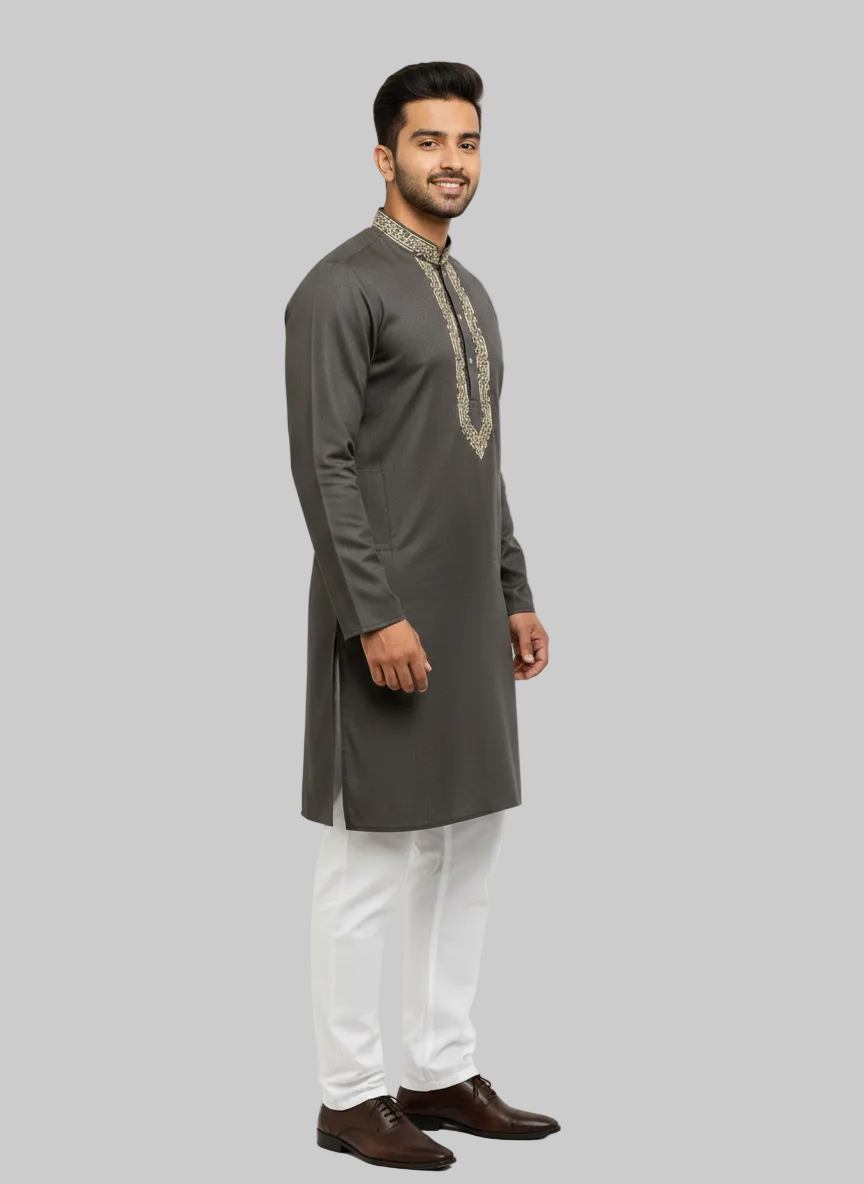 Dua drip Exclusive Dark Olive green Panjabi/Kurta / Free Shipping