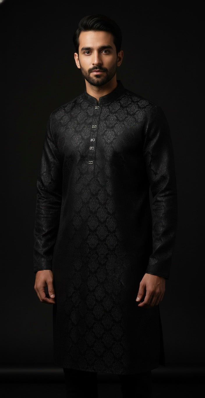Dua Drip Exclusive Black Panjabi