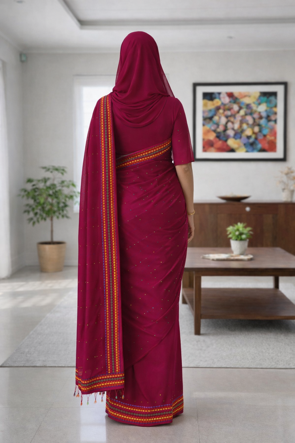 Deep Magenta | Group Saree | Free Shipping on 12+ Orders