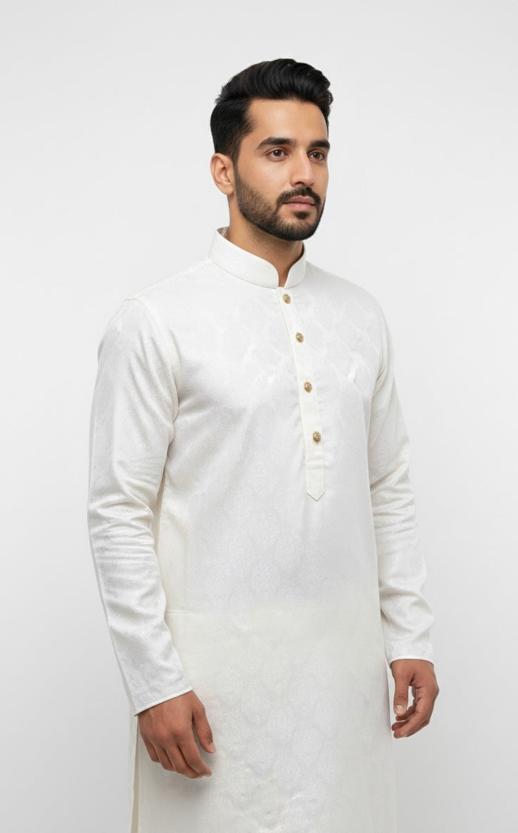 Dua Drip Premium White Panjabi