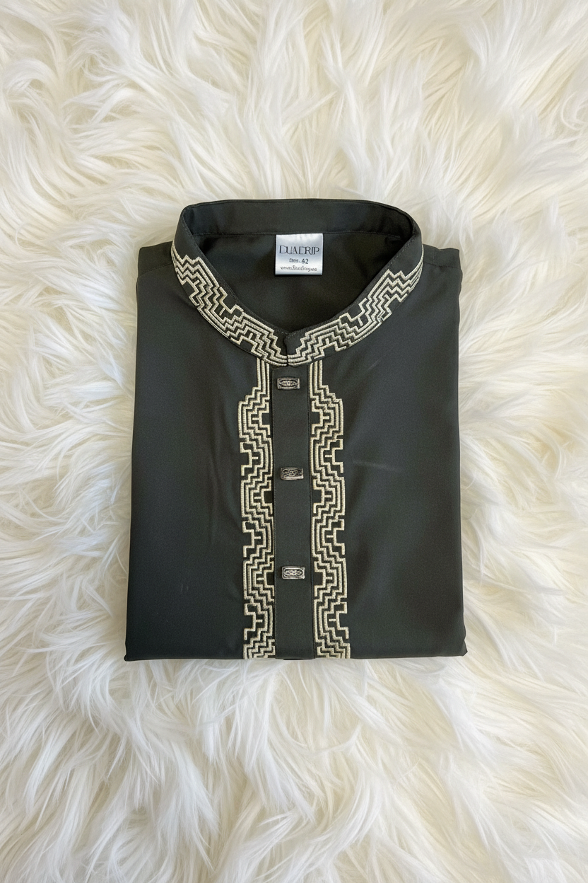 Dua drip Exclusive Dark Olive green Panjabi/Kurta / Free Shipping