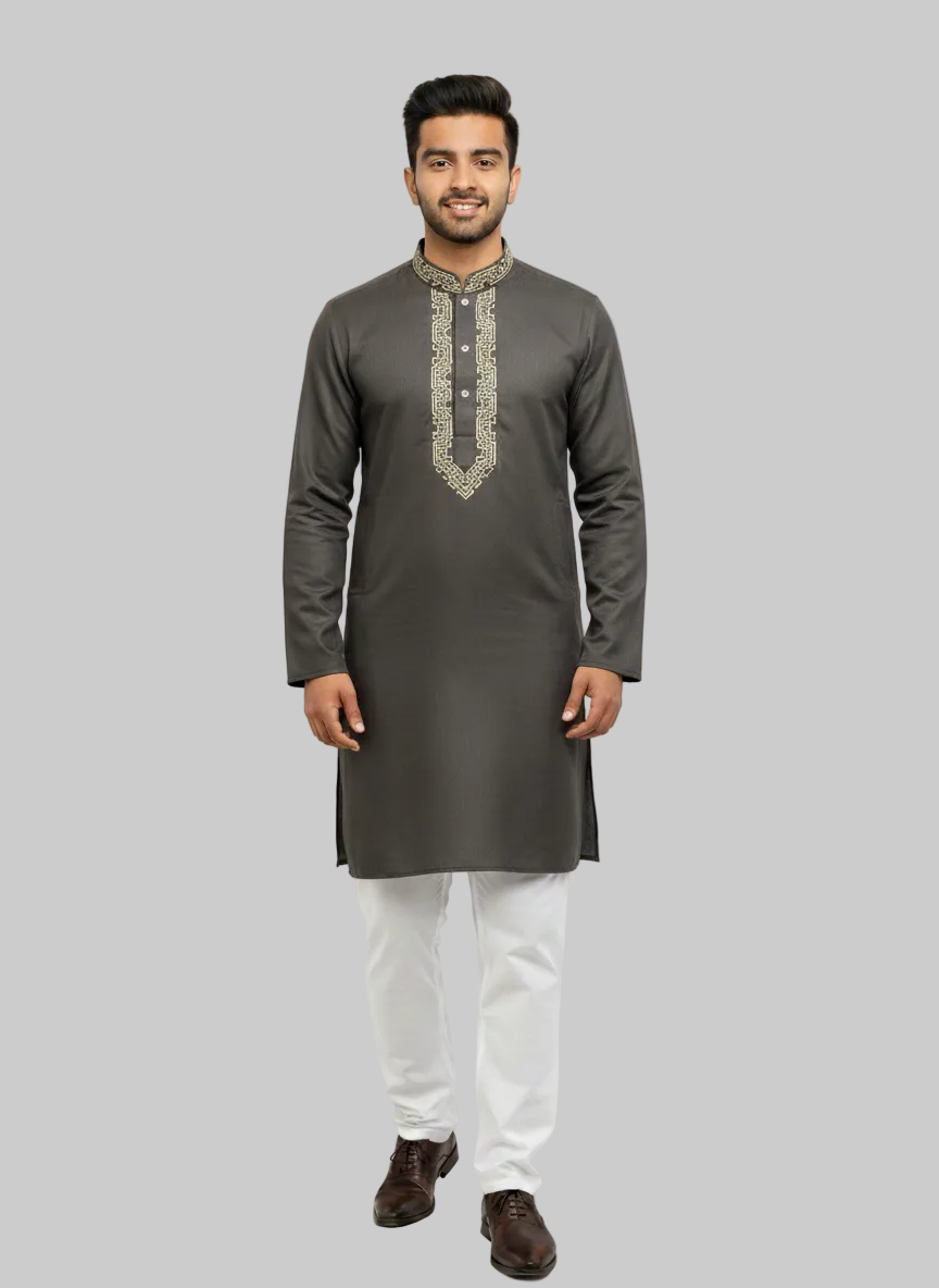 Dua drip Exclusive Dark Olive green Panjabi/Kurta / Free Shipping