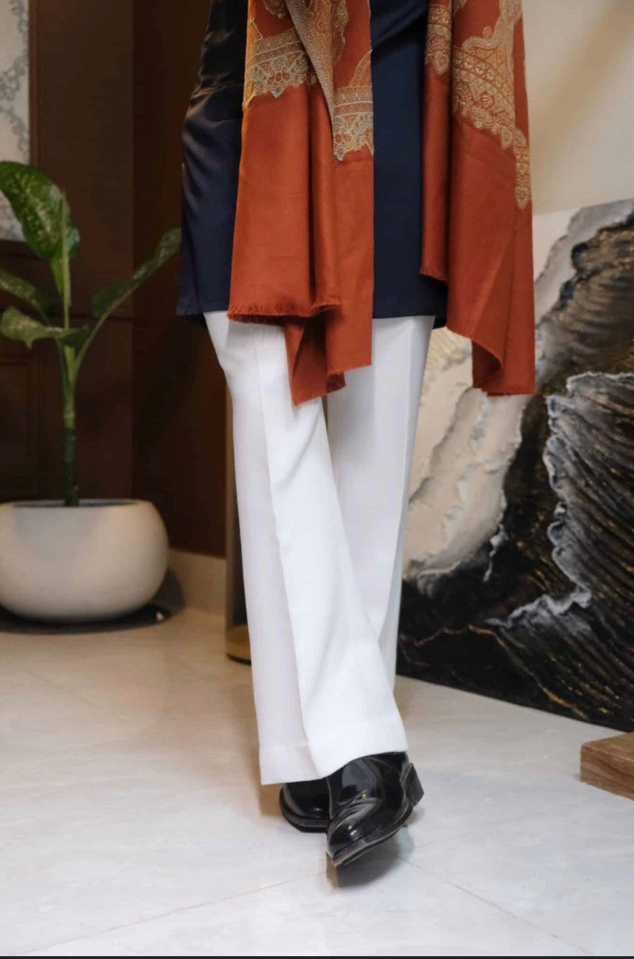 White Bootcut Pants | Free Shipping