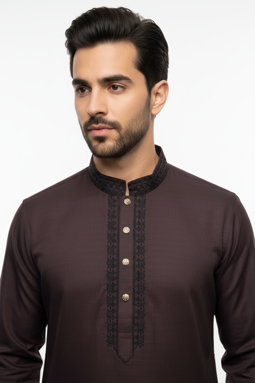 Embroidery design Punjabi/ Kurta - Free Shipping