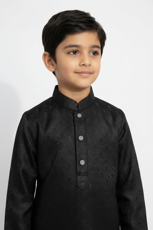 Kids Black Punjabi/Kurta | Free Shipping