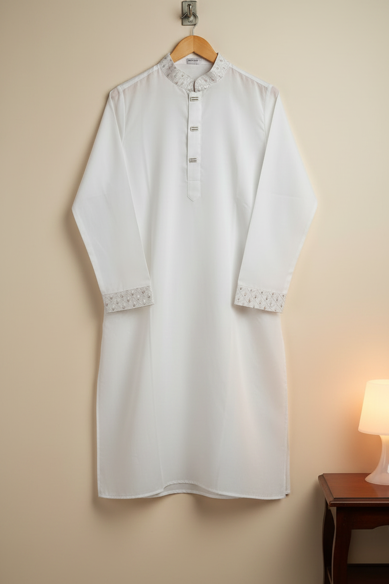Kid’s white Punjabi/Kurta | Free Shipping