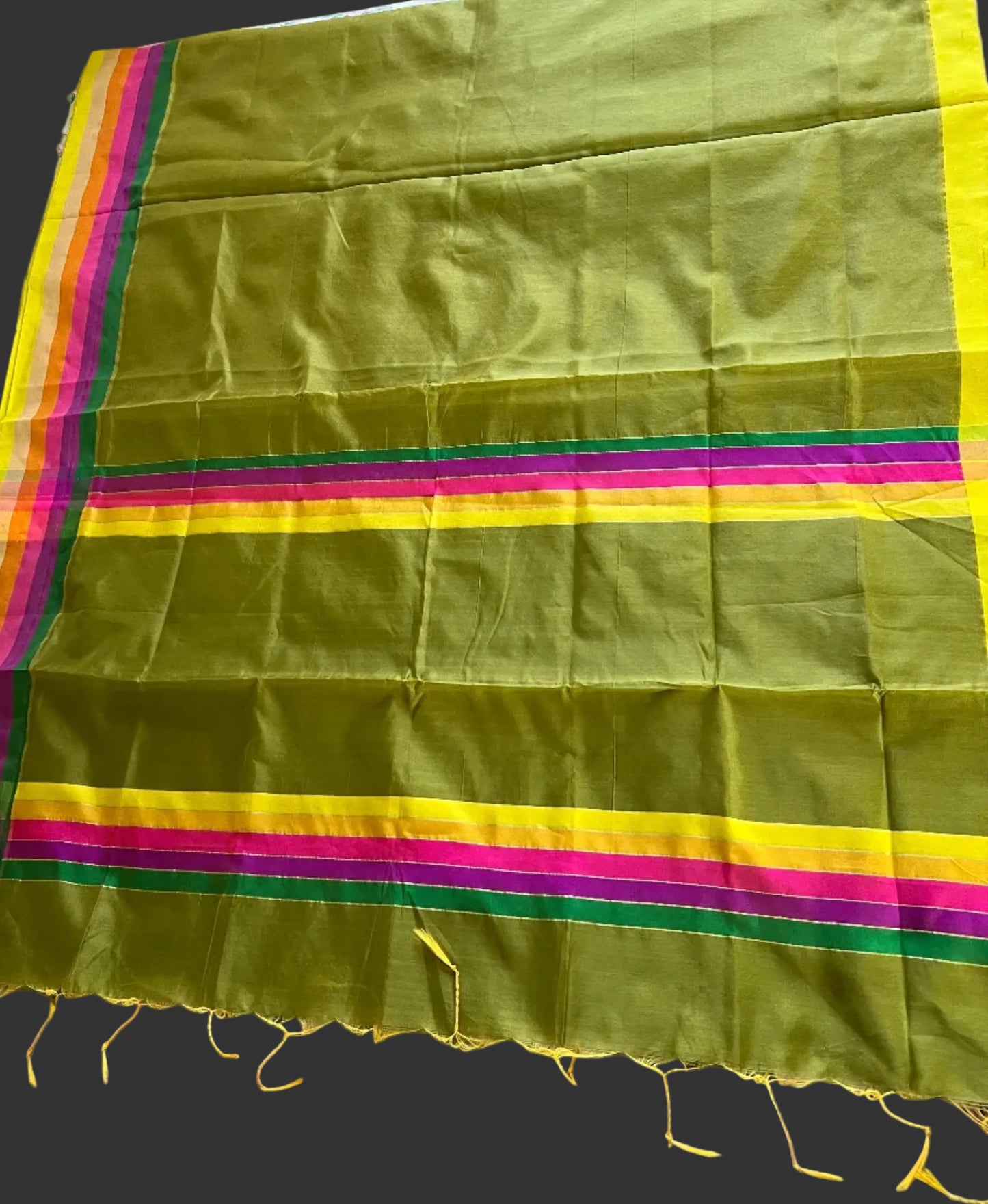 Olive Green Group Saree  | Free Shipping on 2+ Items