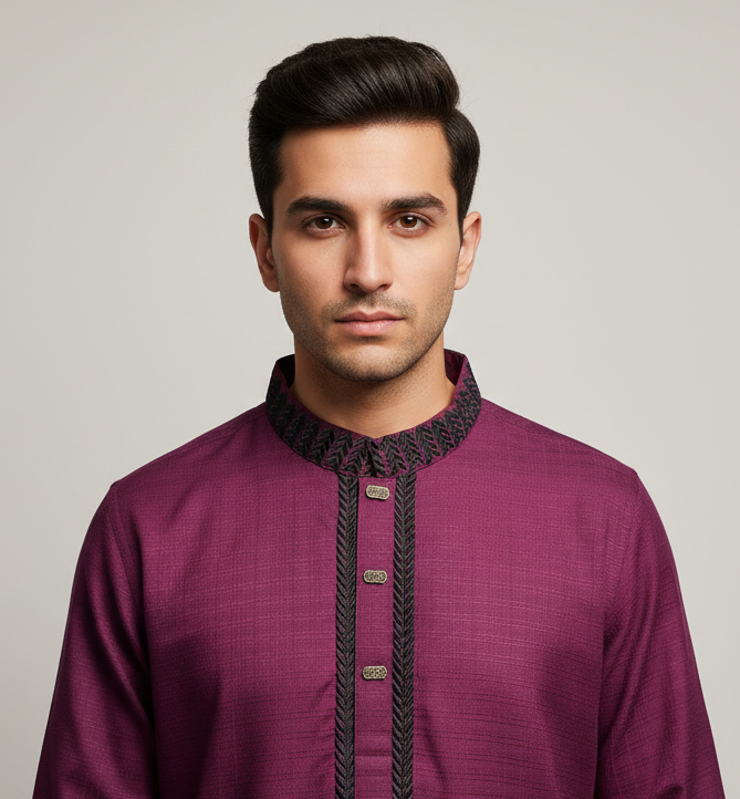 Embroidery design Punjabi/ Kurta - Free Shipping