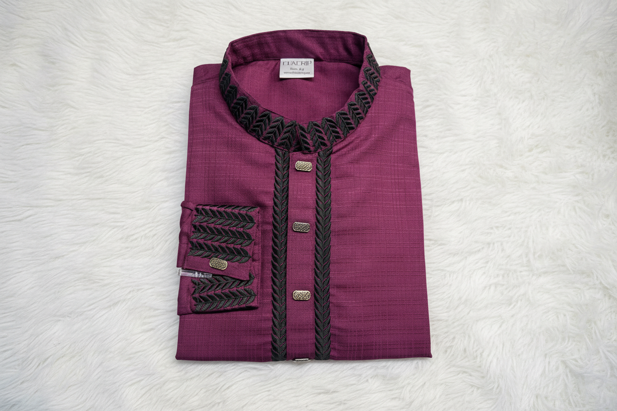Embroidery design Punjabi/ Kurta - Free Shipping