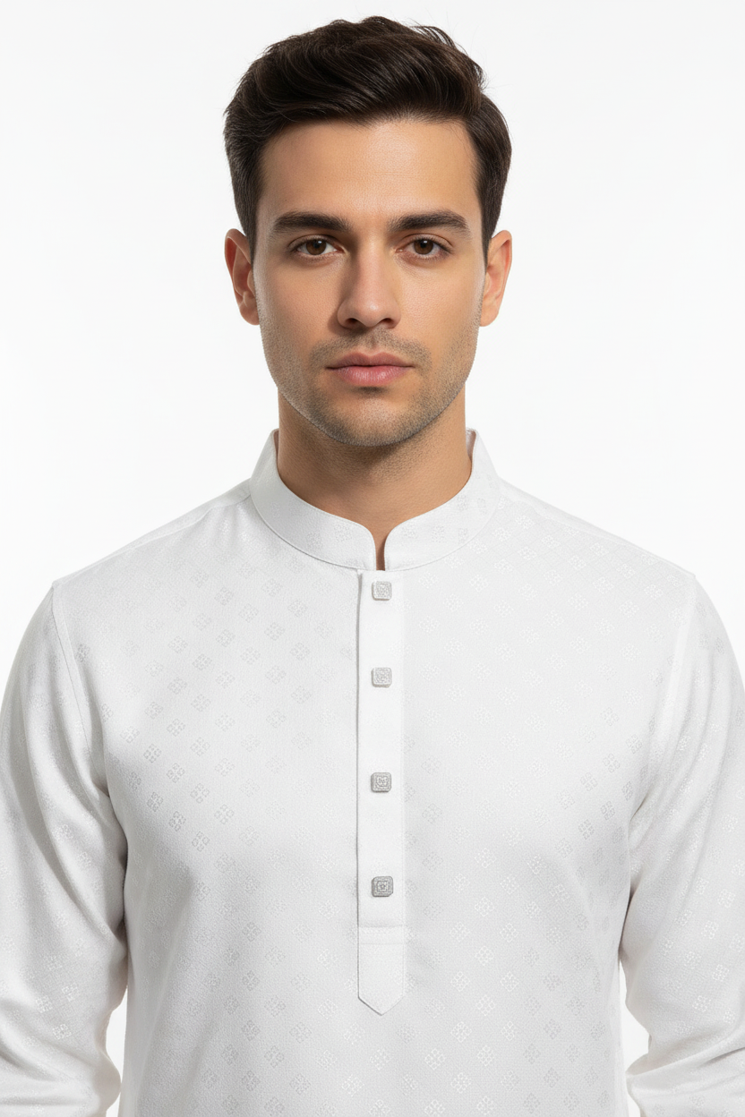 Off White Panjabi/Kurta | Free Shipping