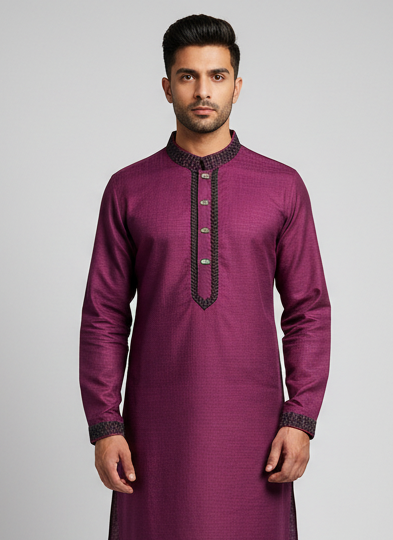 Embroidery design Punjabi/ Kurta - Free Shipping