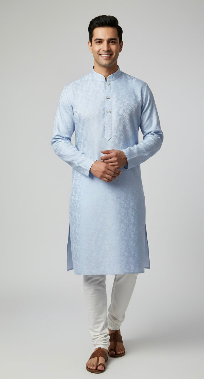 Dua Drip Exclusive Light Blue Panjabi