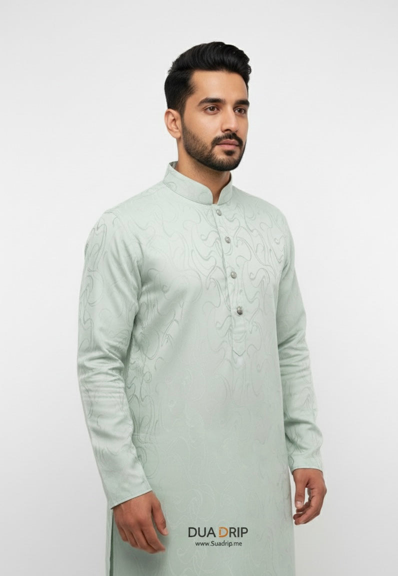 Dua drip Exclusive Light Green Panjabi