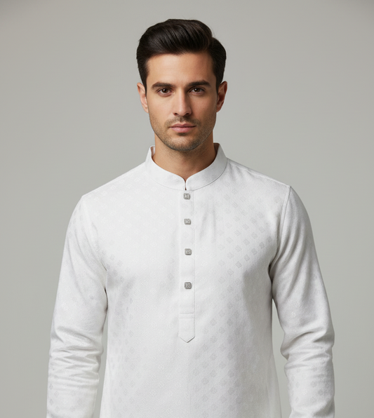 Off White Panjabi/Kurta | Free Shipping