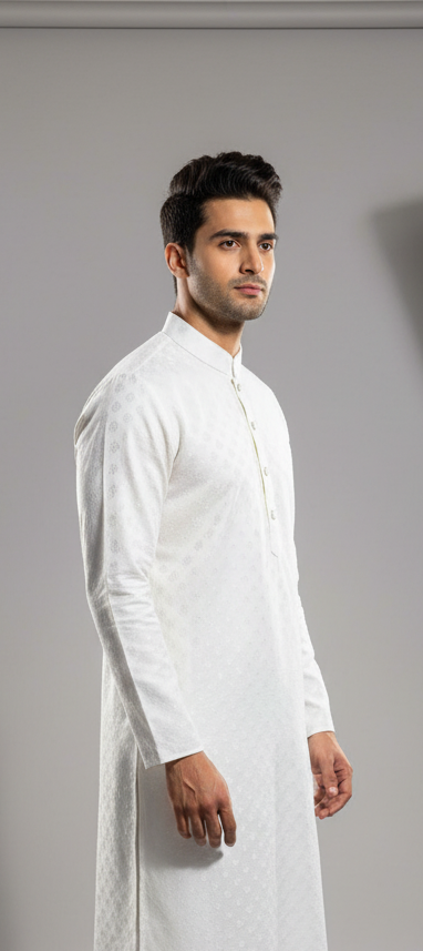 Off White Panjabi/Kurta | Free Shipping