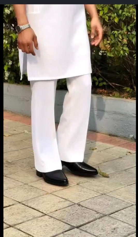 White Bootcut Pants | Free Shipping